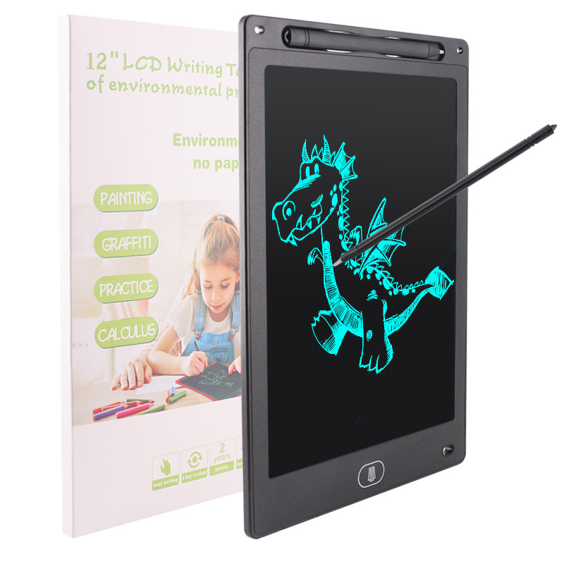 12 inch writing tablet with pen Erasable Electronic Drawing Board Graphic Pad LCD writing Tablet Paperless Notepad Magnetic pen