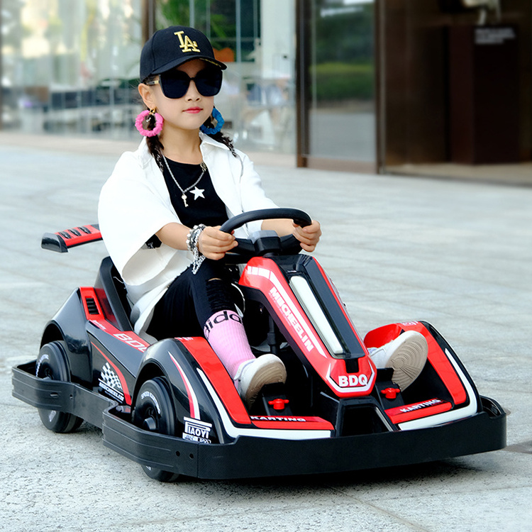 Kids Battery Power 4 Wheels Electric Go Kart Car Outdoor Electric 12V Ride On Car