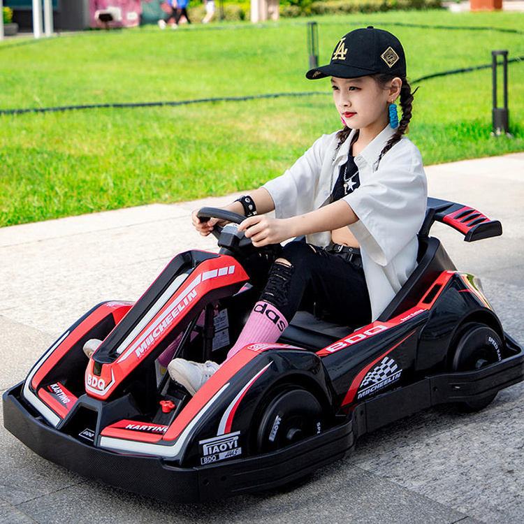 Kids Battery Power 4 Wheels Electric Go Kart Car Outdoor Electric 12V Ride On Car