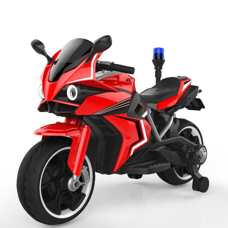 Wholesale popular with police lights 12V electric ride on car kids police motorcycle toys