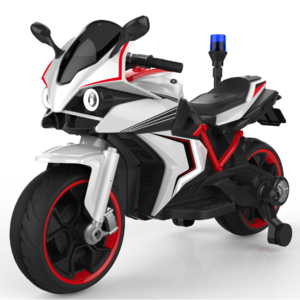 Wholesale popular with police lights 12V electric ride on car kids police motorcycle toys