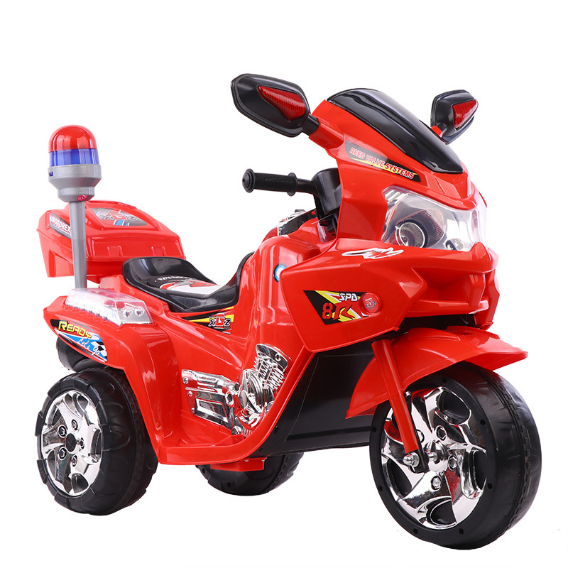 electric motorcycle with music lamp police bike ride on car for kids Wholesale classical style children's