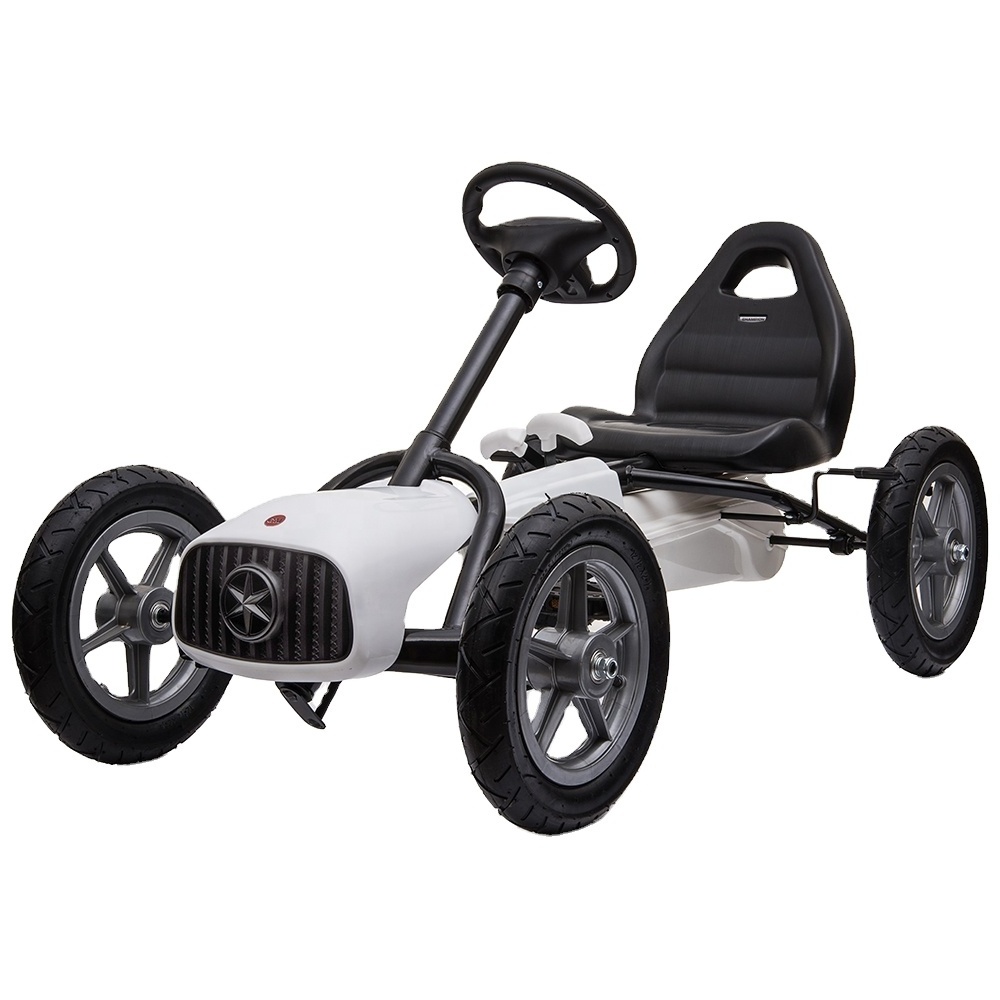 2023 Wholesale  children's ride  on pedal go-karts car  with front and rear adjustable seats.