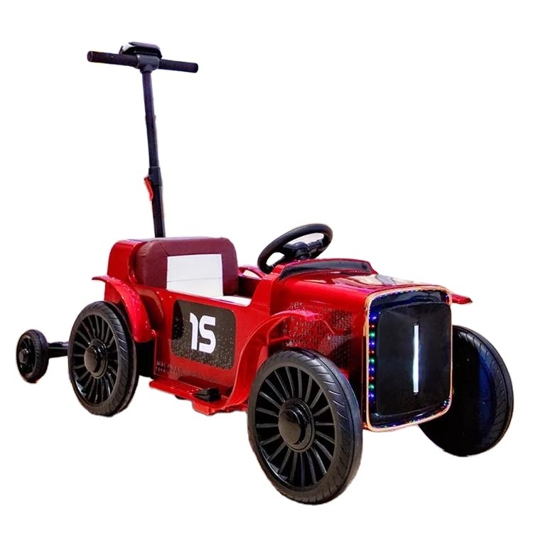 Wholesale new children's electric car 12v toy car factory parents can control  for children's  ride on car tractor with trailer