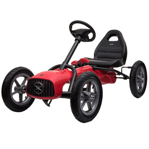 2023 Wholesale  children's ride  on pedal go-karts car  with front and rear adjustable seats.