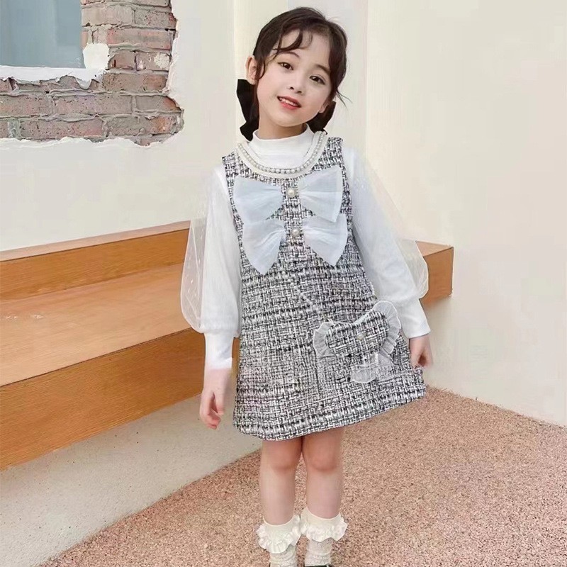 baby girls princess dress ruffle long sleeve for newborn autumn clothes plaid bow dresses