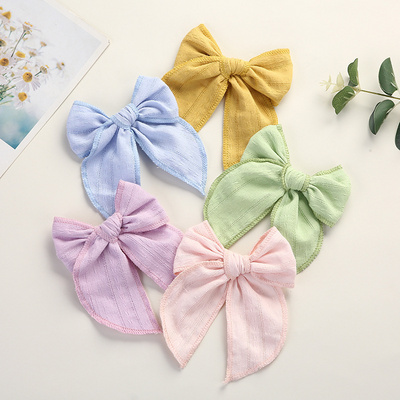 Hair Pins For Baby Girls Hair Clips Bows Barrette Princess Clip Children Kinder Hear Accessoires Jacquard Hairpin Hairgrip