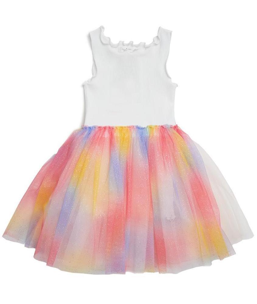 Baby Girls Unicorn Princess Tutu Dress Flower Girls Rainbow dress Birthday Party Costume Children Summer Tulle Star dress