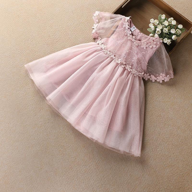 NEW Fashion children cappa party dress Lace Girl Princess Bridesmaid Pageant Tulle Gown Party Wedding Dress girls