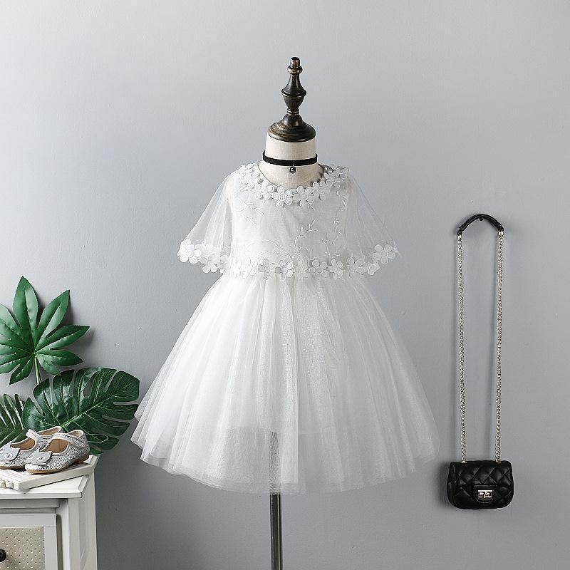 NEW Fashion children cappa party dress Lace Girl Princess Bridesmaid Pageant Tulle Gown Party Wedding Dress girls