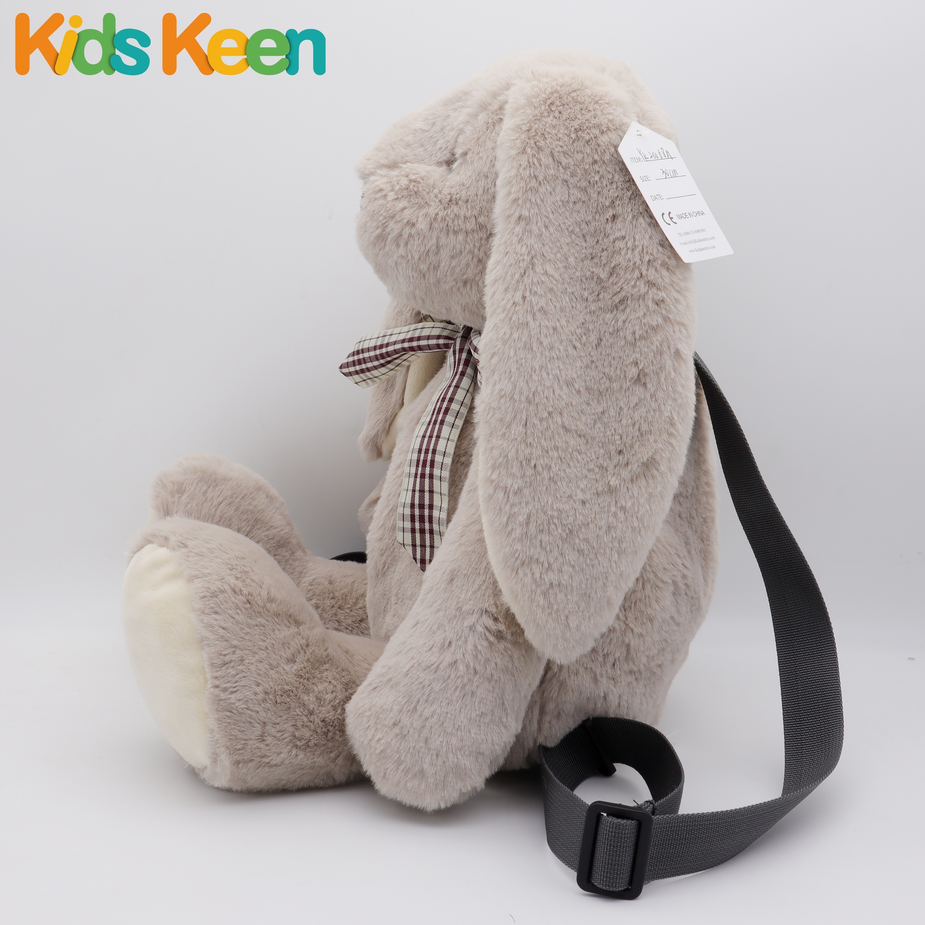 bunny plush toys Customized 12 Inches Toy School Bag Plush Backpacks With Stuffed Doll rabbit soft toy candy bag