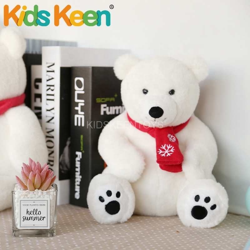 white bear kids doll toys kids toy dolls plush toy soft and safe Hot sale best quality