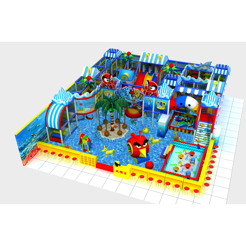 Children Indoor Playground Naughty Fort Kids IndoorPlayground Playground Slide Material