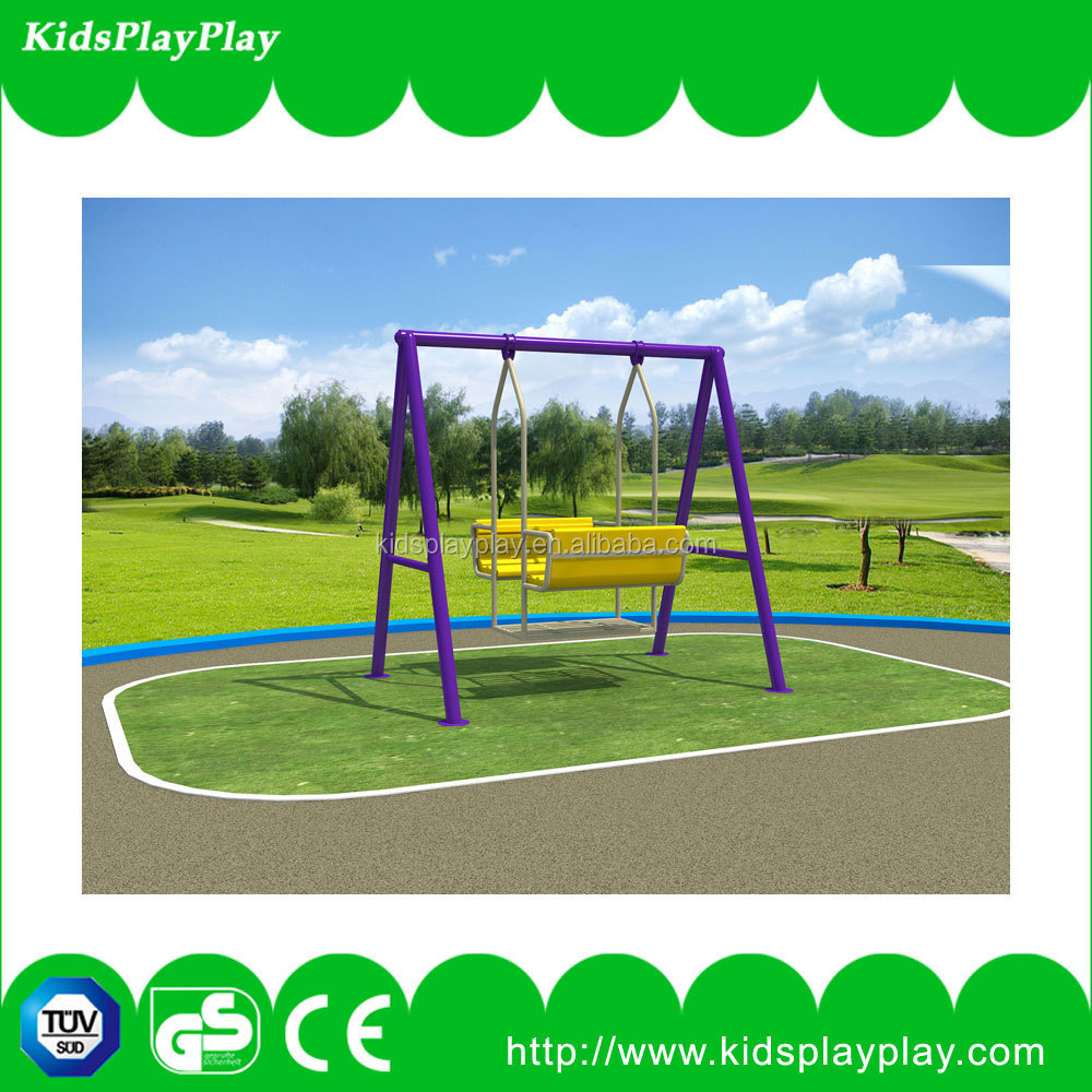 2022  kids playground with two seater garden swing