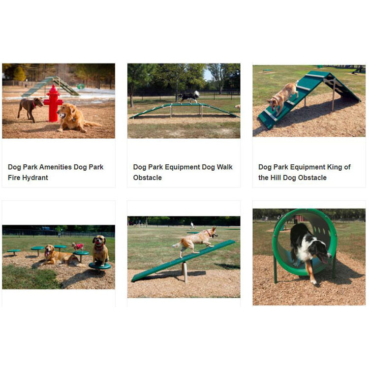 Outdoor commercial dog park equipment for sale