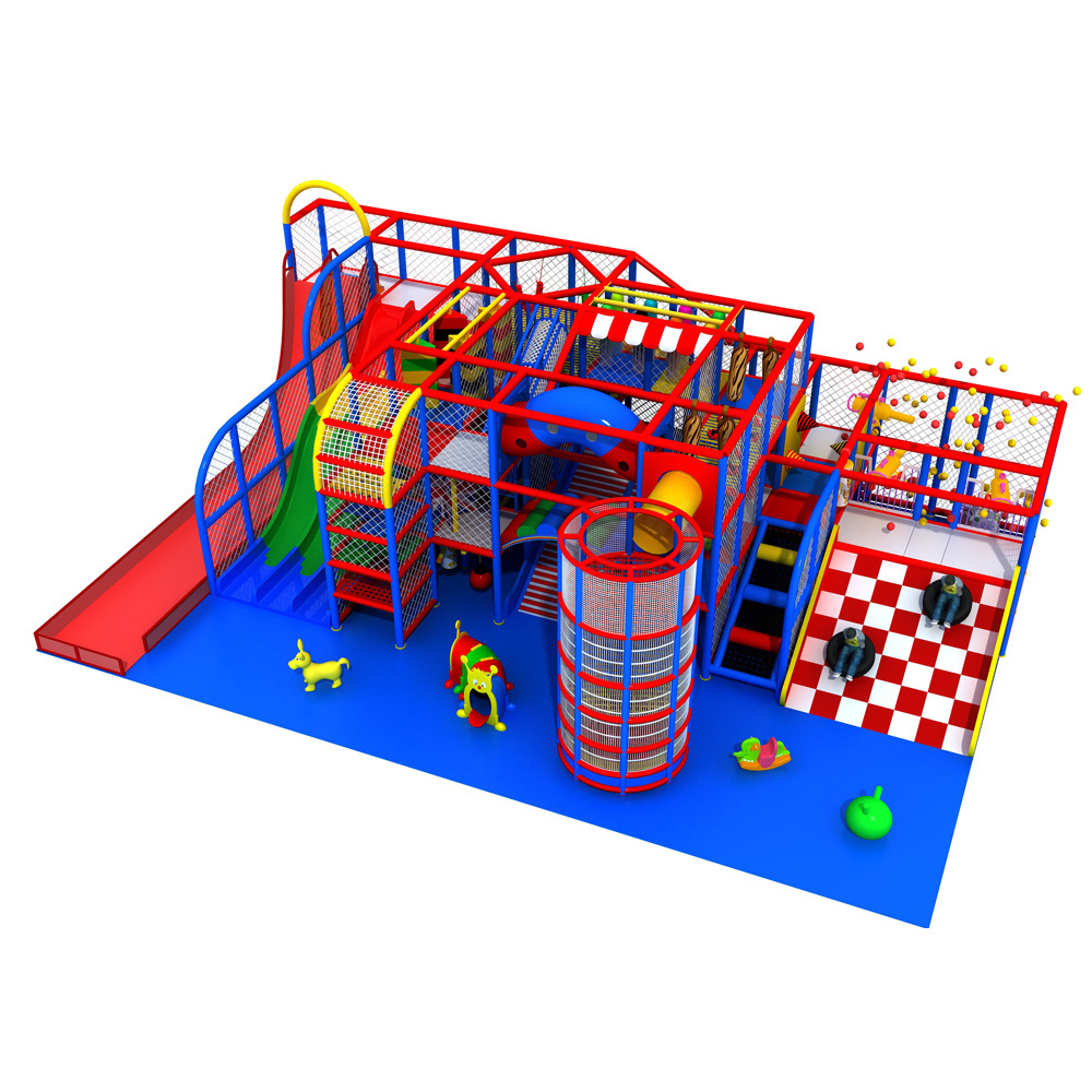 Children Indoor Playground Naughty Fort Kids IndoorPlayground Playground Slide Material