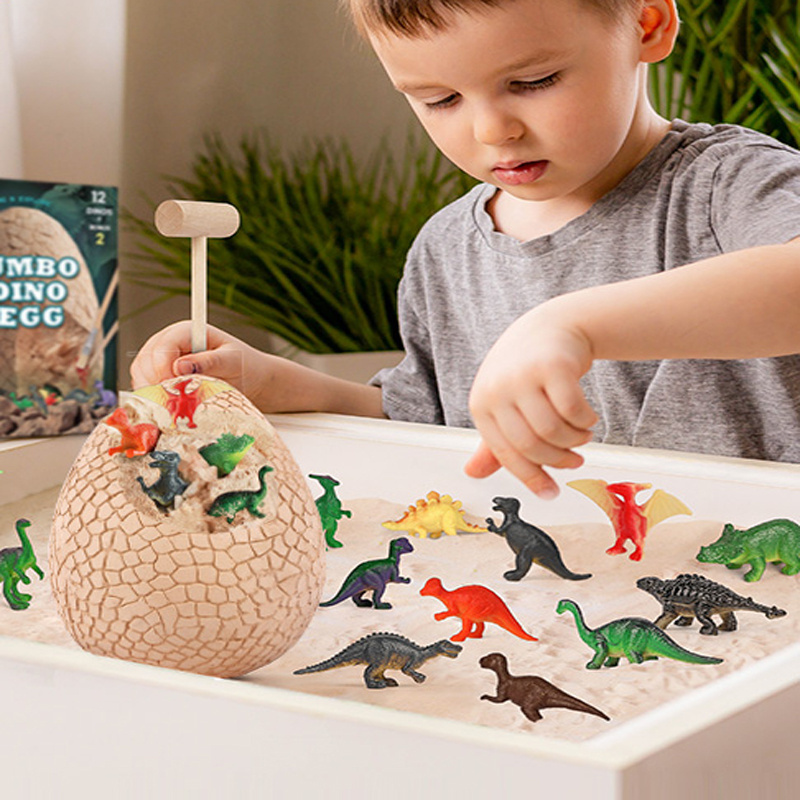 cpc new product educational child toy exercise hand on ability dinosaur toy dino egg jumbo dinosaur egg dig kit