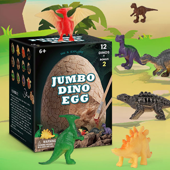 CPC Educational Stem New Product Kid Gifts Intelligence Development Jumbo Dino Egg Toy Dinosaur Eggs Fossil Dig Kit