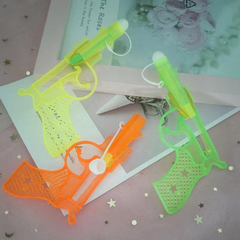 Hot Sale Colorful Funny Plastic Rubber Band Shooting Gun Toy Factory Price Plastic Funny Gun Toy