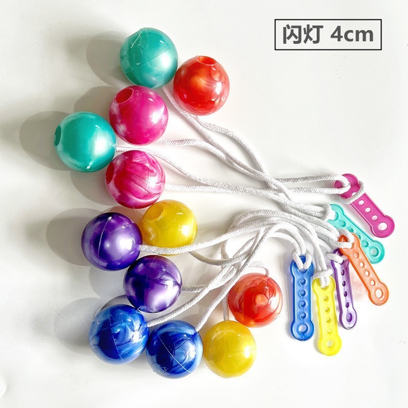 Hot Sale Click Clack Ball Toy Plastic Noise Maker Clacker Toy Clacker Balls Fidget Toys with LED light