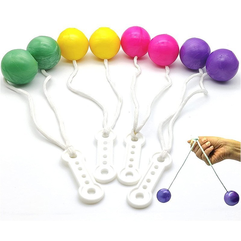 Hot Sale Click Clack Ball Toy Plastic Noise Maker Clacker Toy Clacker Balls Fidget Toys with LED light