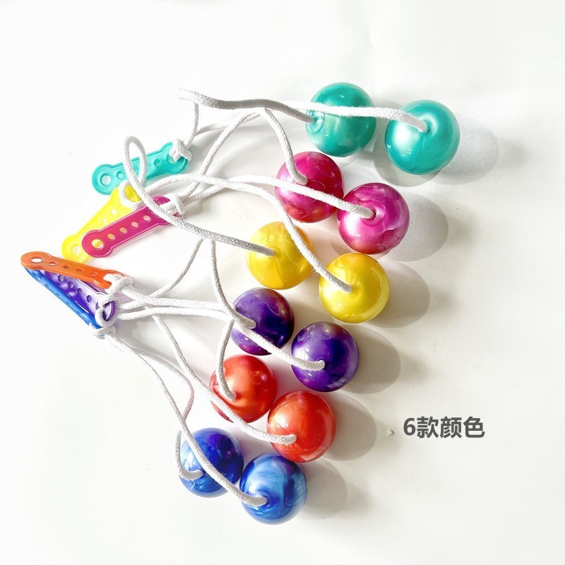 Hot Sale Click Clack Ball Toy Plastic Noise Maker Clacker Toy Clacker Balls Fidget Toys with LED light