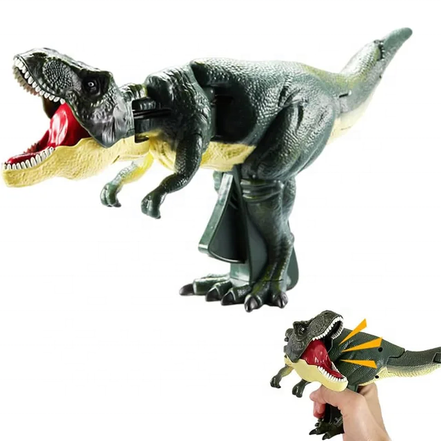 2024 New Dinosaur Grabber Toy decompression telescoping swing dinosaur Squeeze Trigger Dinosaur Telescopic Swing Fidget Toy