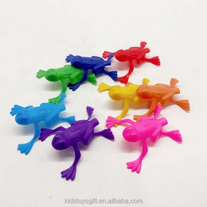 Assorted Colors cheaper crazy  Fun Party Favors Cool Jumping Plastic Frog toy for kids