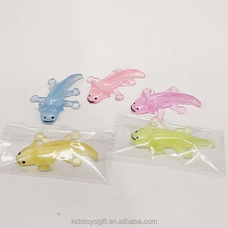 New Arrival TPR Stretchy  Relief Stress Toy Mochi Soft Squishy Squeeze  Toy Axolotl  for party giveaway