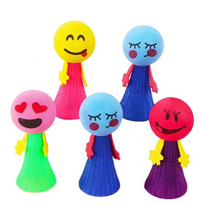 hot sale novelty funny Bounce elf toys bounce ball toys gifts expressions squeeze hip hop jumping doll for kids