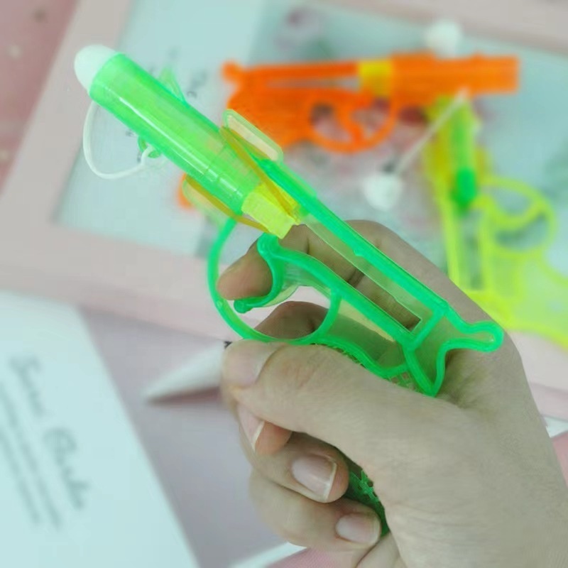 Hot Sale Colorful Funny Plastic Rubber Band Shooting Gun Toy Factory Price Plastic Funny Gun Toy