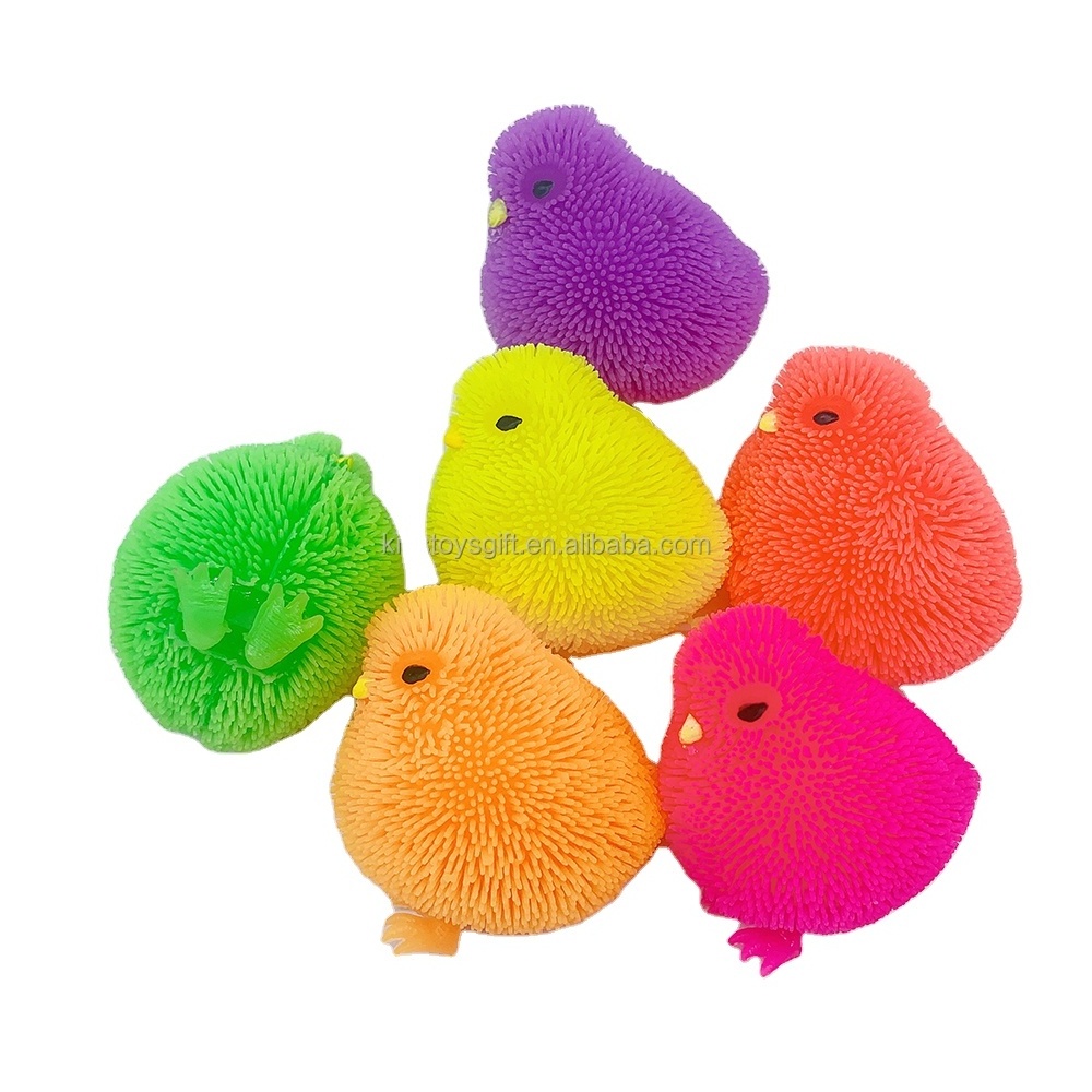 Factory cheaper middle size  cute  TPR Soft Stress Relief Easter Chicken Animal Toys