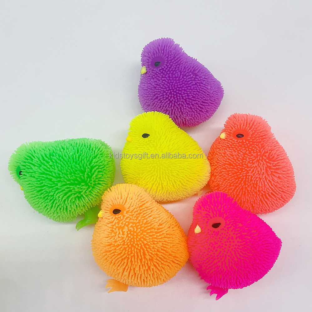 Factory cheaper middle size  cute  TPR Soft Stress Relief Easter Chicken Animal Toys