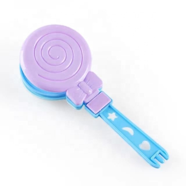 wholesales custom logo party lollipop shape clap cheer toy plastic hand noise makers plastic hand clappers