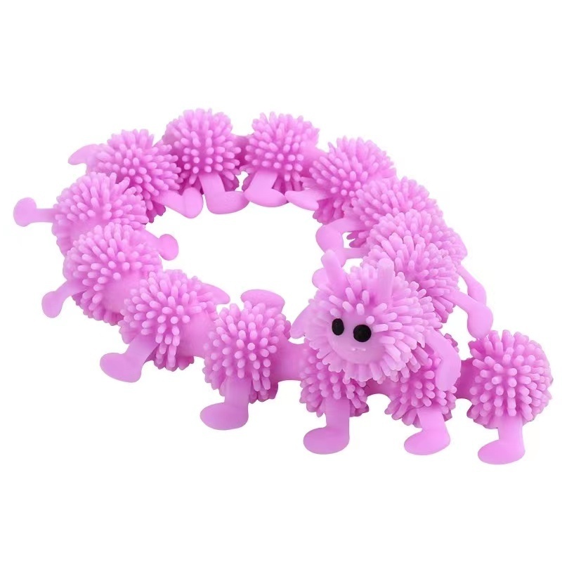 Hot Selling Fidget Toy Set Vent Anti-stress Animal Cute Soft Stretchy String Worm TPR Sensory Stretchy Toys For Kids