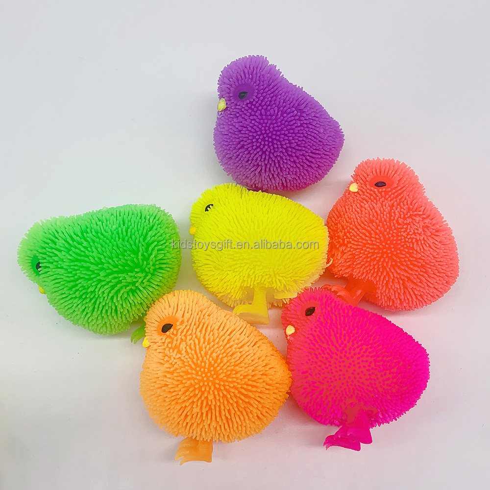 Factory cheaper middle size  cute  TPR Soft Stress Relief Easter Chicken Animal Toys