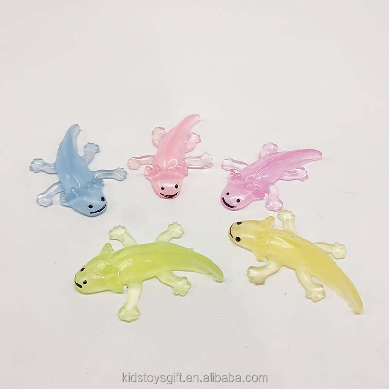 New Arrival TPR Stretchy  Relief Stress Toy Mochi Soft Squishy Squeeze  Toy Axolotl  for party giveaway