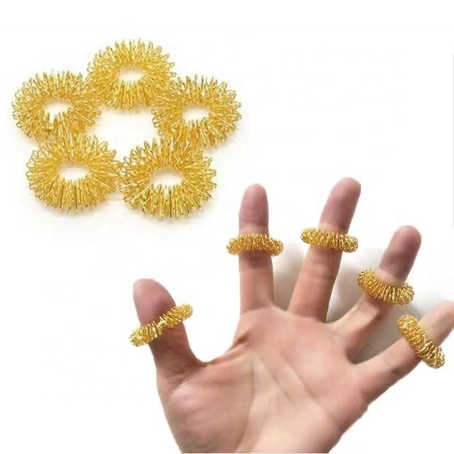 The Newly Designed Blood Circulation Ring finger massage ring Massage Acupressure Ring for kids