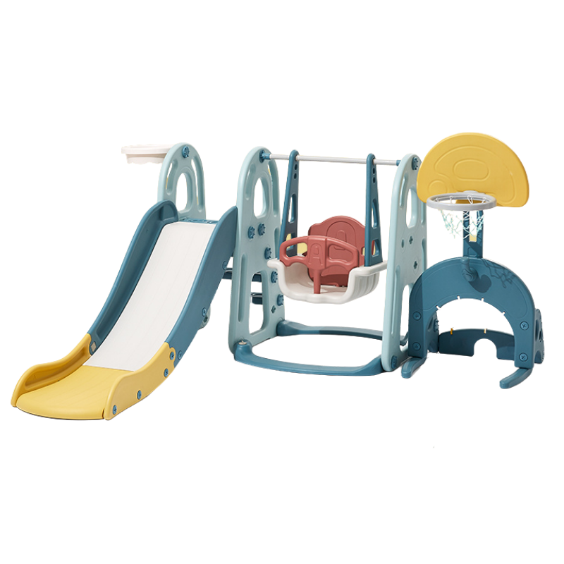 4 In 1 3 In 1 Toddler Combine Multi Playground Child Plastic Baby Swing And Slide Set For Kid