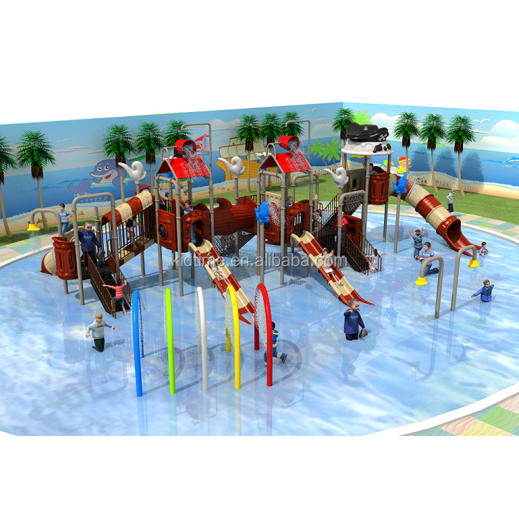 Kids Outdoor Swimming Pool Slide Fiberglass Used Water Amusement Park Equipment