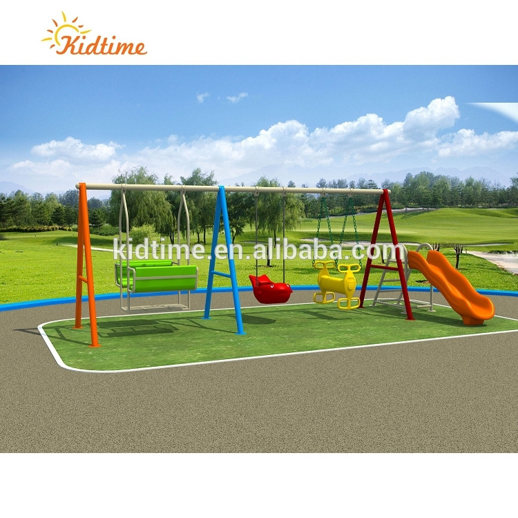 Commercial park preschool children playground plastic swings