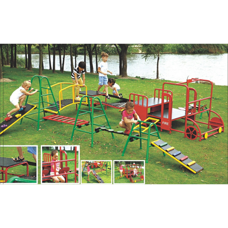 Kindergarten Garden System School Yard Daycare Ground Structure Set Child Playground Equipment Kid Gym Outdoor Play