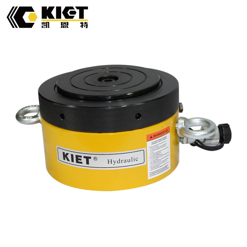 KET-CLP-1002 Mechanical lock nut 100 ton hydraulic jack cylinder telescoping