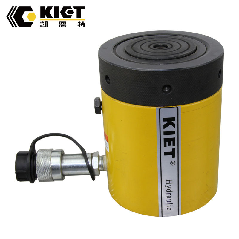 KET-CLP-1002 Mechanical lock nut 100 ton hydraulic jack cylinder telescoping