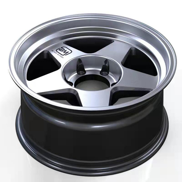 Hot selling 17 inch 6*139.7 deep dish five spoke casting alloy wheels rims