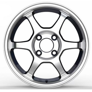 Hot selling machined face cars alloy wheels 14 inch 4x100 for sale rims