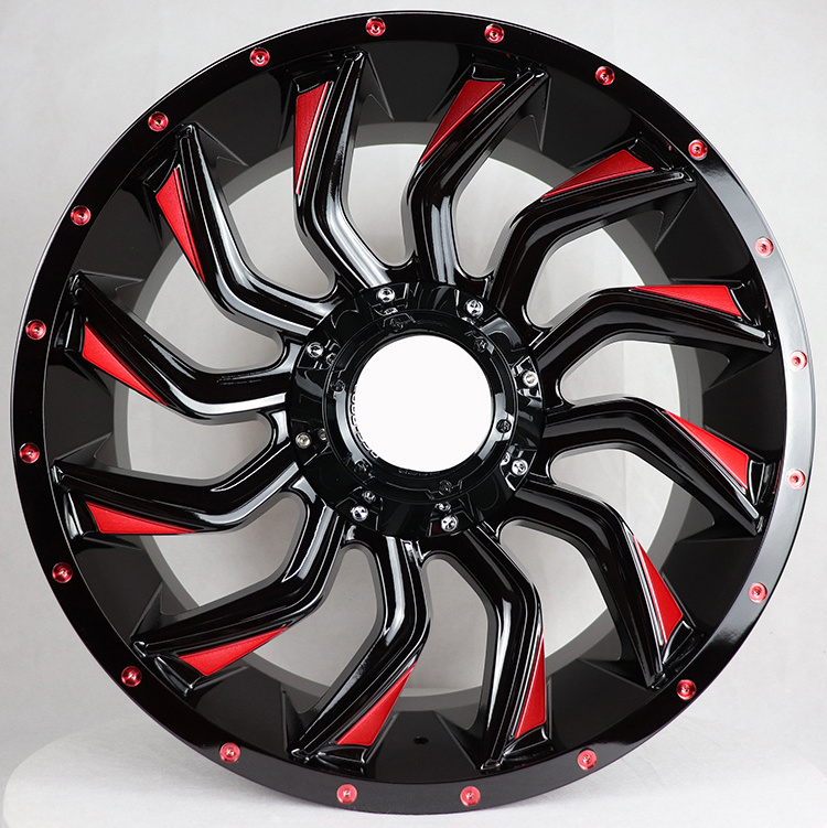 New design 4x4 milled spoke 17 20 inch off-road wheels