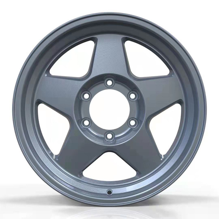 Hot selling 17 inch 6*139.7 deep dish five spoke casting alloy wheels rims