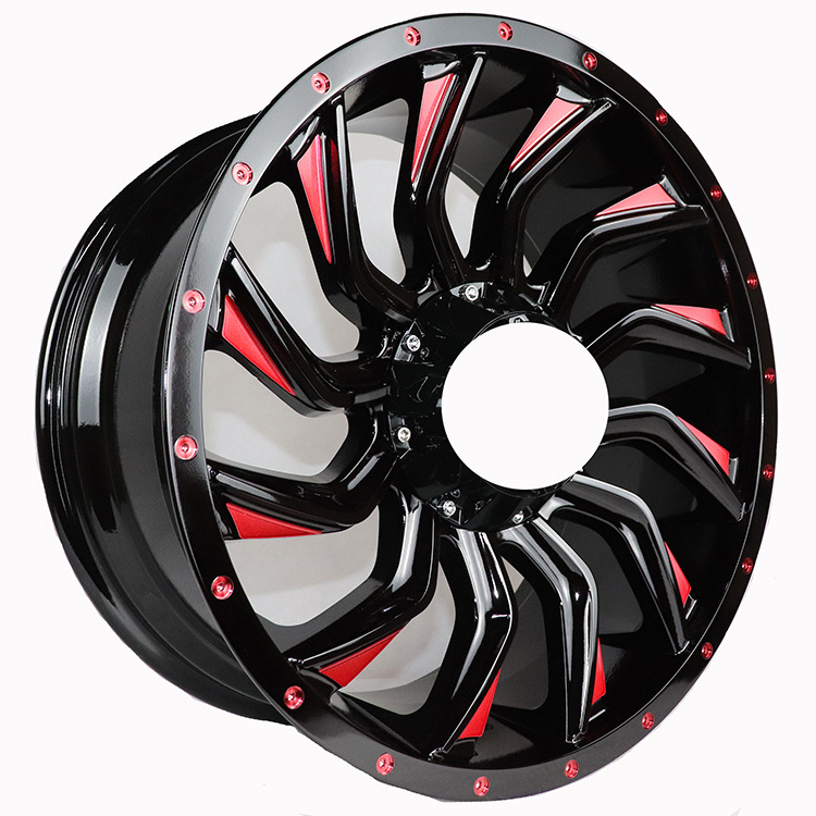 New design 4x4 milled spoke 17 20 inch off-road wheels