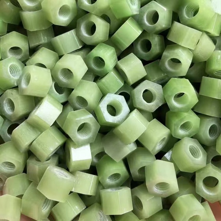 Insulating Epoxy Fiberglass Reinforced Plastic FRP FR4 FR5 G11 G10 Threaded Rod Screw Bolt and Nut